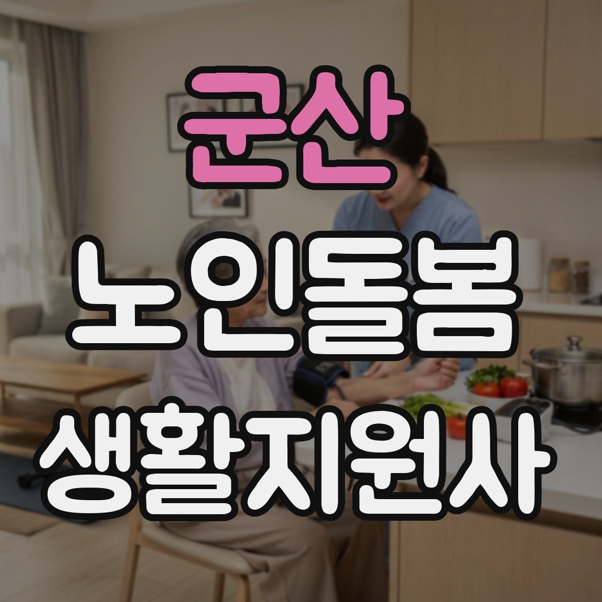 군산 노인돌봄생활지원사 자격증