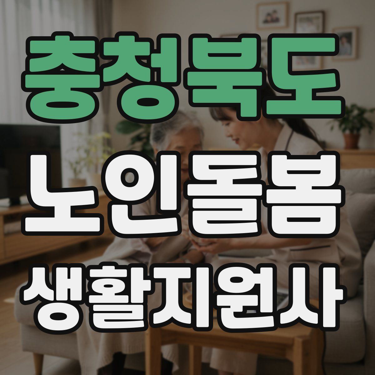 충청북도 노인돌봄생활지원사 자격증