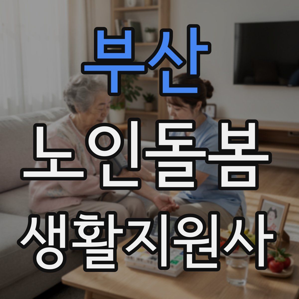 부산 노인돌봄생활지원사 자격증