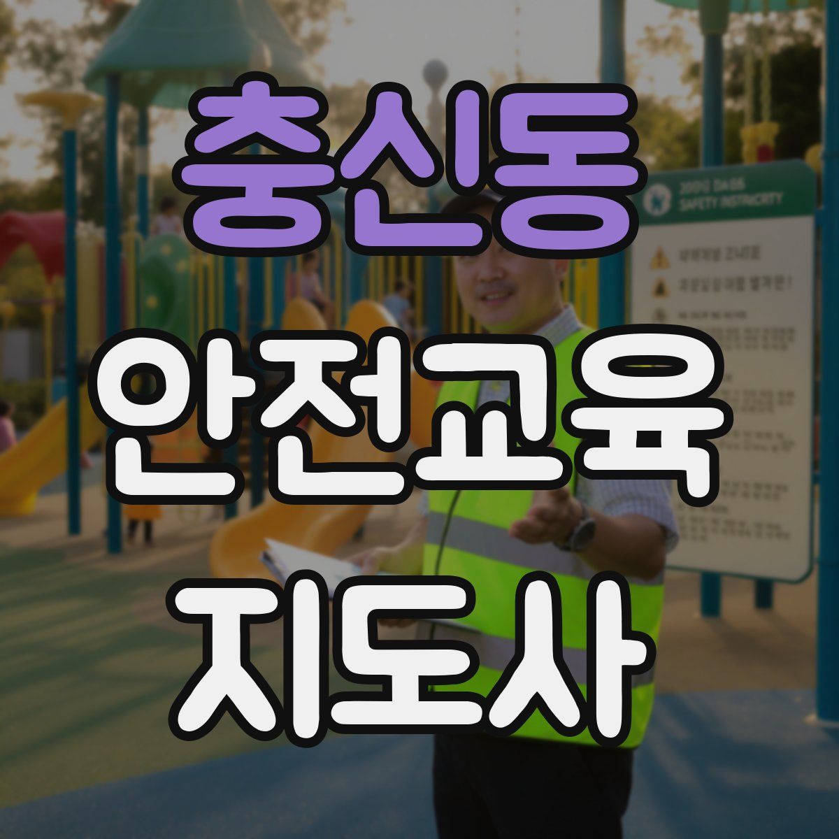 충신동 안전교육지도사 자격증