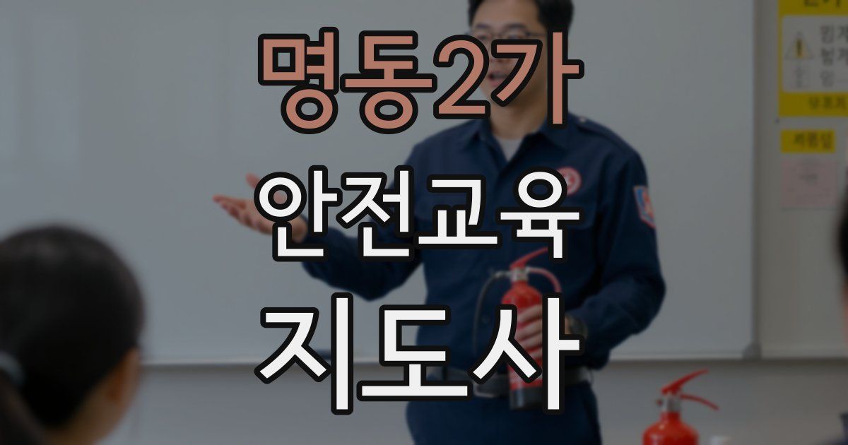 명동2가 안전교육지도사 자격증
