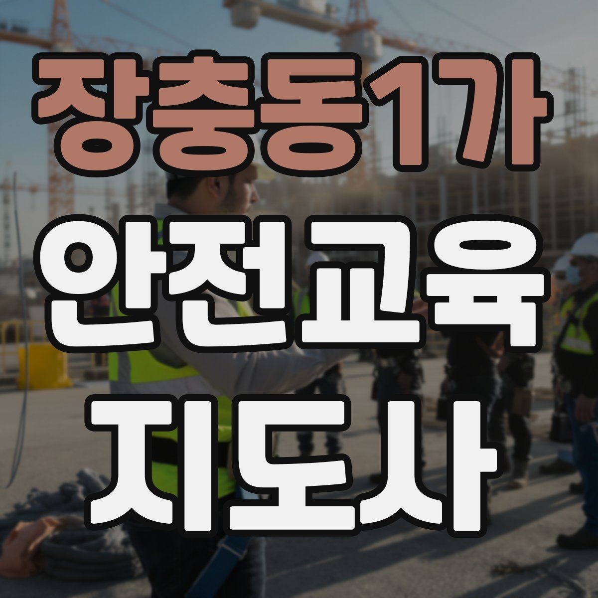 장충동1가 안전교육지도사 자격증 독학 준비 시 필요한 자료