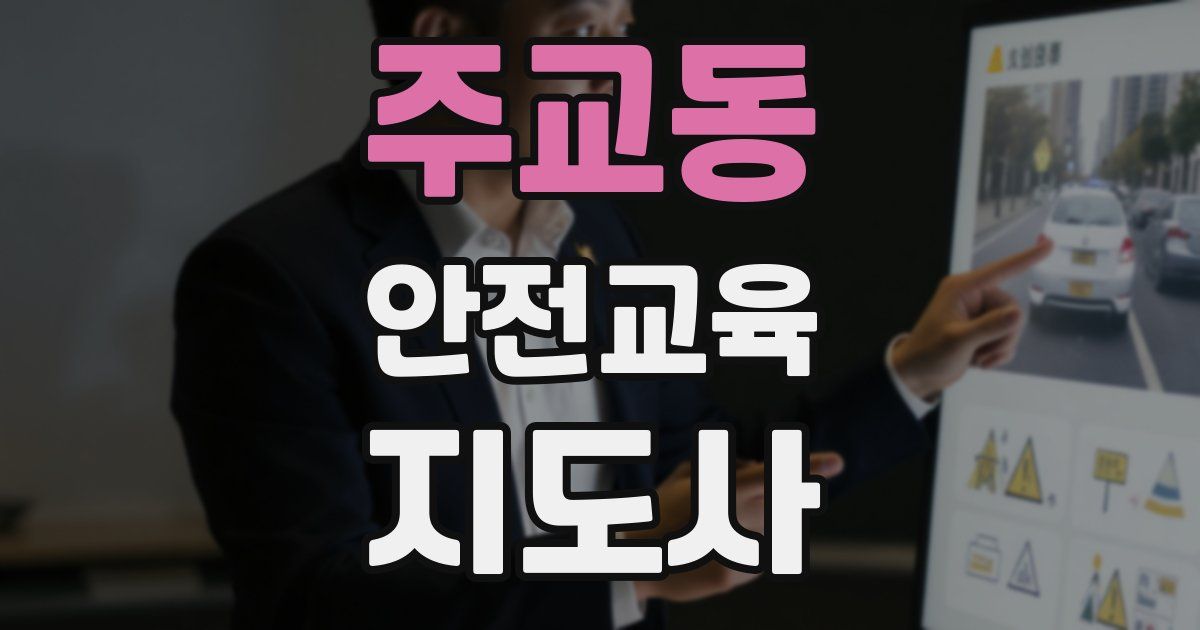 주교동 안전교육지도사 자격증