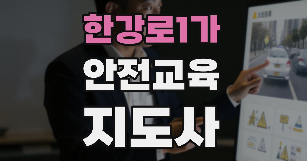 한강로1가 안전교육지도사 자격증