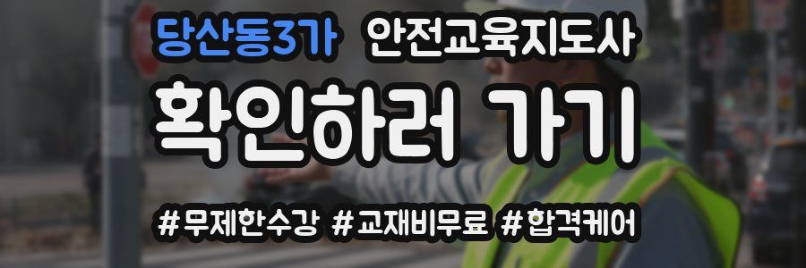 당산동3가 안전교육지도사 자격증