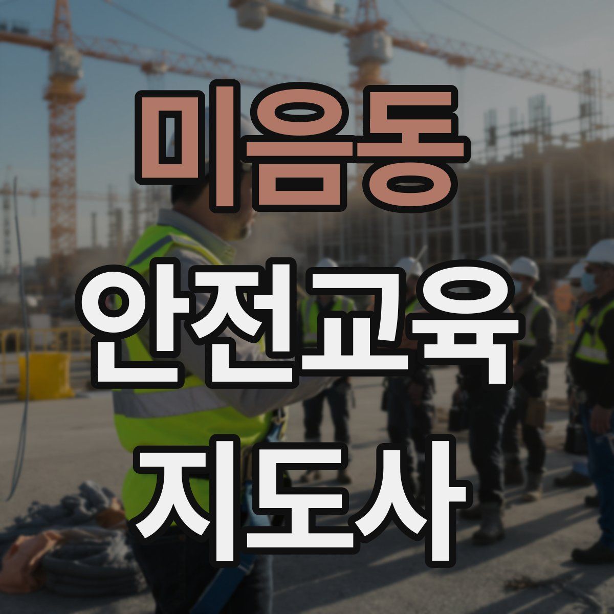 미음동 안전교육지도사 자격증