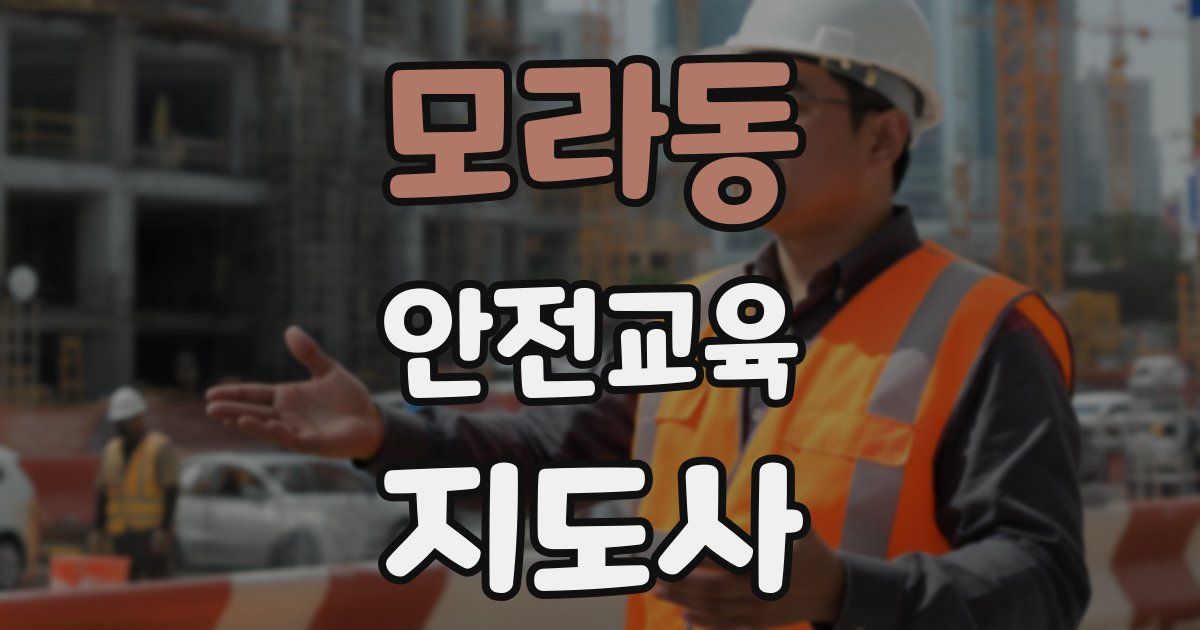 모라동 안전교육지도사 자격증