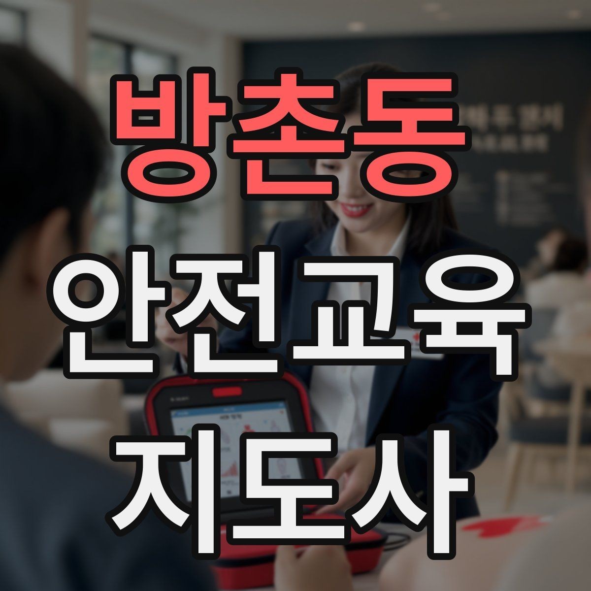 방촌동 안전교육지도사 자격증 지역센터 강의에 도전할 때 준비할 것