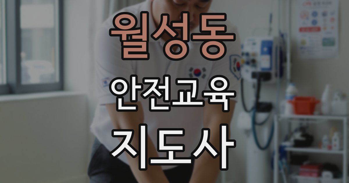 월성동 안전교육지도사 자격증