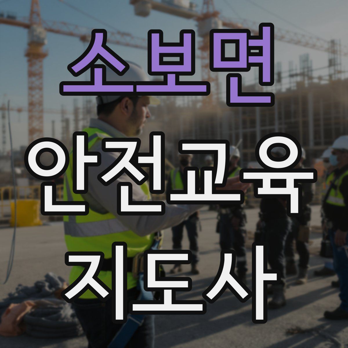 소보면 안전교육지도사 자격증