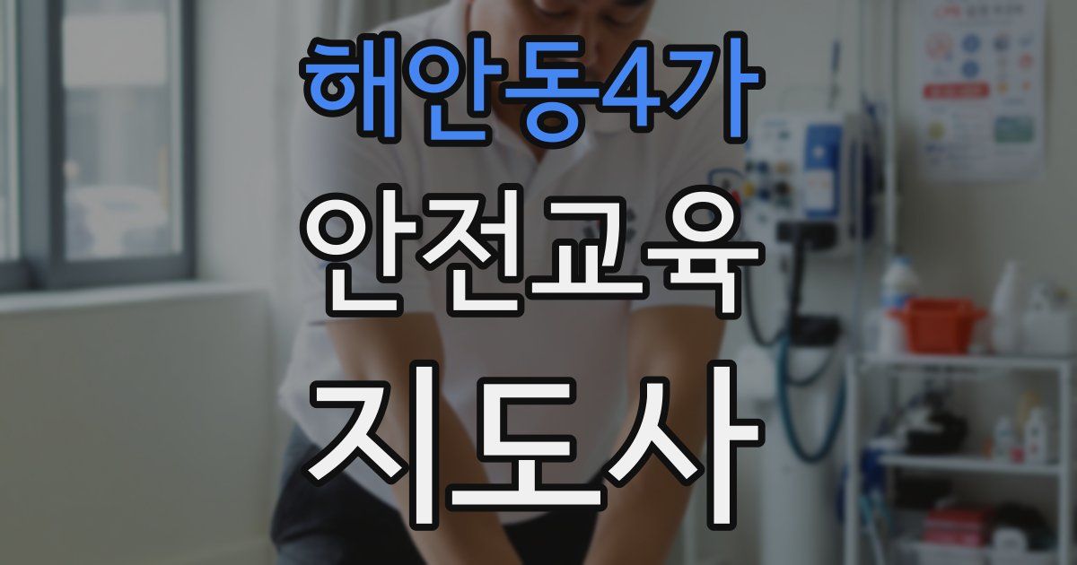 해안동4가 안전교육지도사 자격증