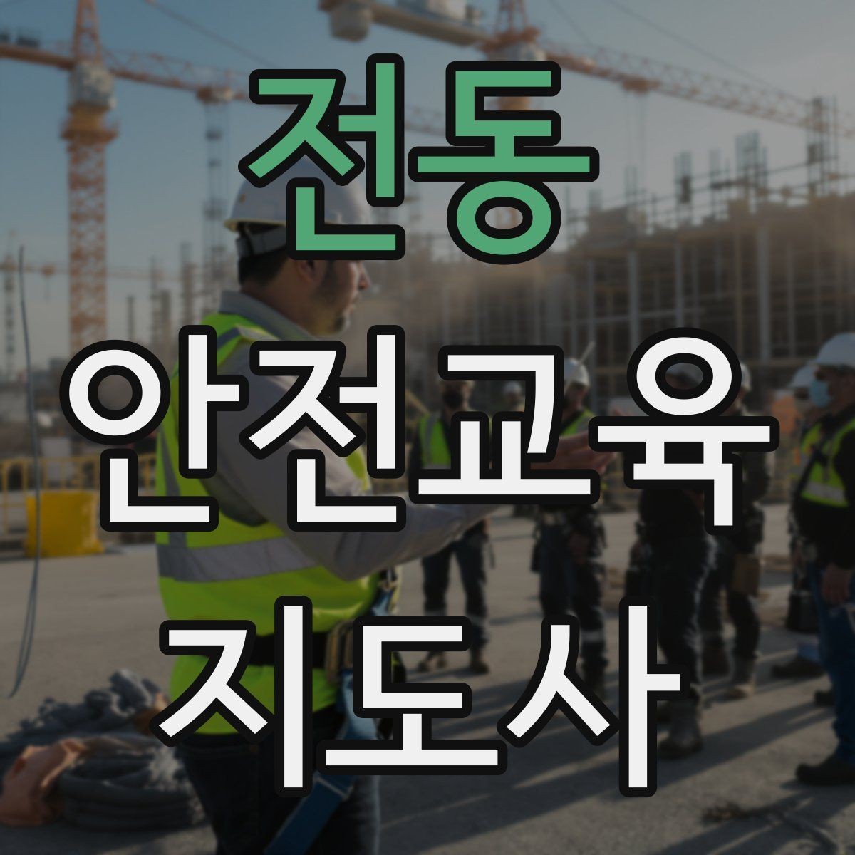 전동 안전교육지도사 자격증 공부 시작 전에 알아야 할 것