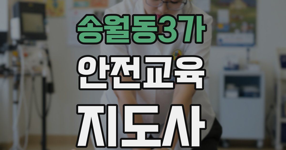 송월동3가 안전교육지도사 자격증
