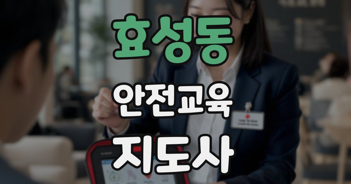 효성동 안전교육지도사 자격증