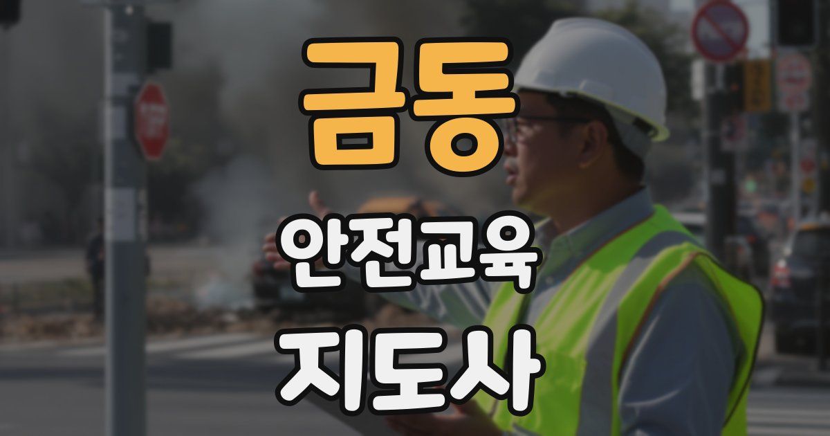 금동 안전교육지도사 자격증