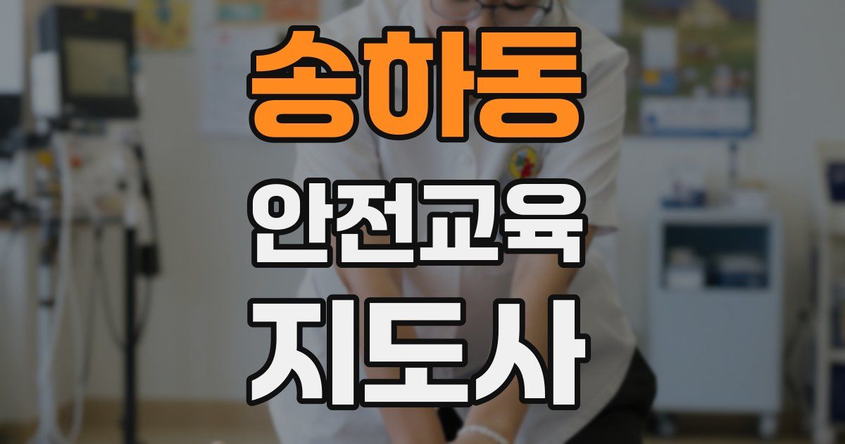송하동 안전교육지도사 자격증