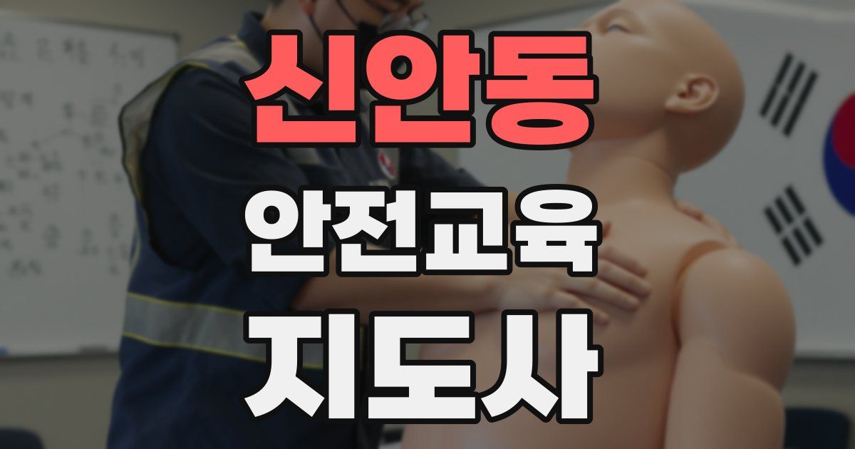 신안동 안전교육지도사 자격증