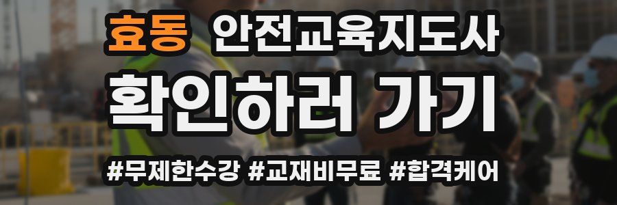 효동 안전교육지도사 자격증