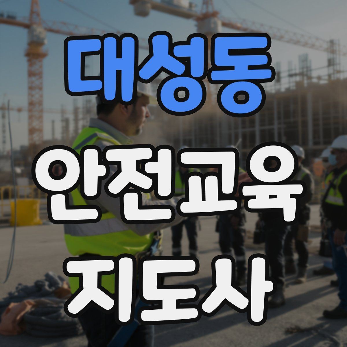 대성동 안전교육지도사 자격증 공부 효율을 높이는 방법