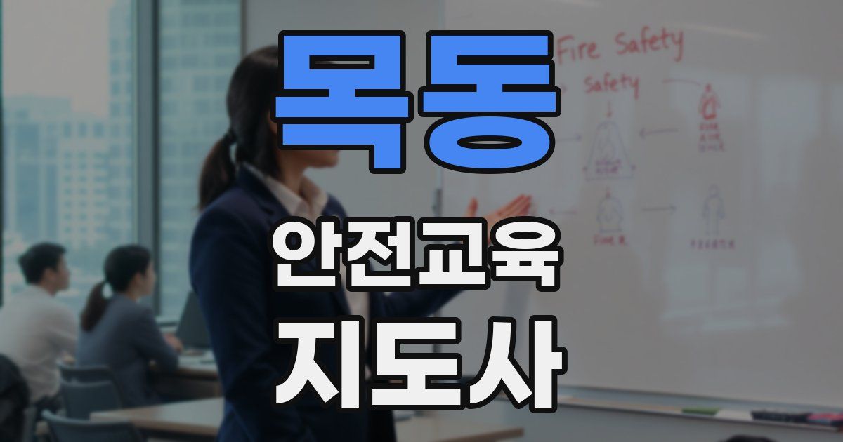 목동 안전교육지도사 자격증