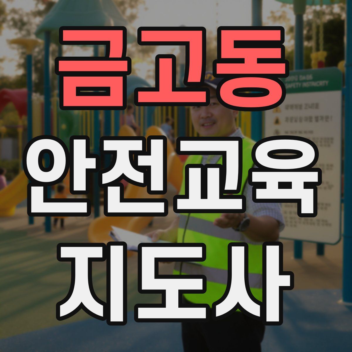 금고동 안전교육지도사 자격증