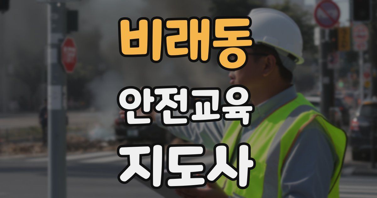 비래동 안전교육지도사 자격증