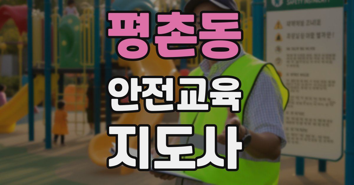 평촌동 안전교육지도사 자격증