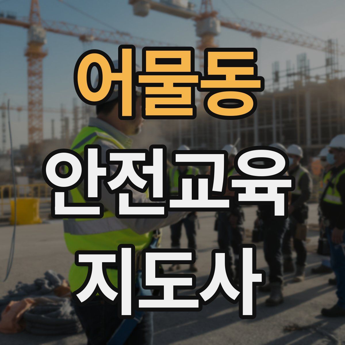 어물동 안전교육지도사 자격증