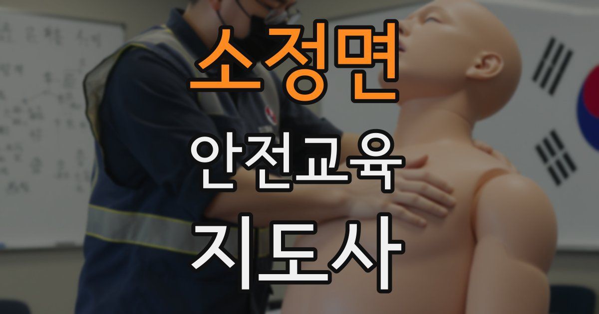 소정면 안전교육지도사 자격증