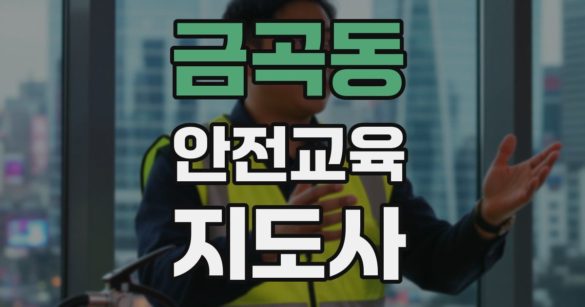 금곡동 안전교육지도사 자격증