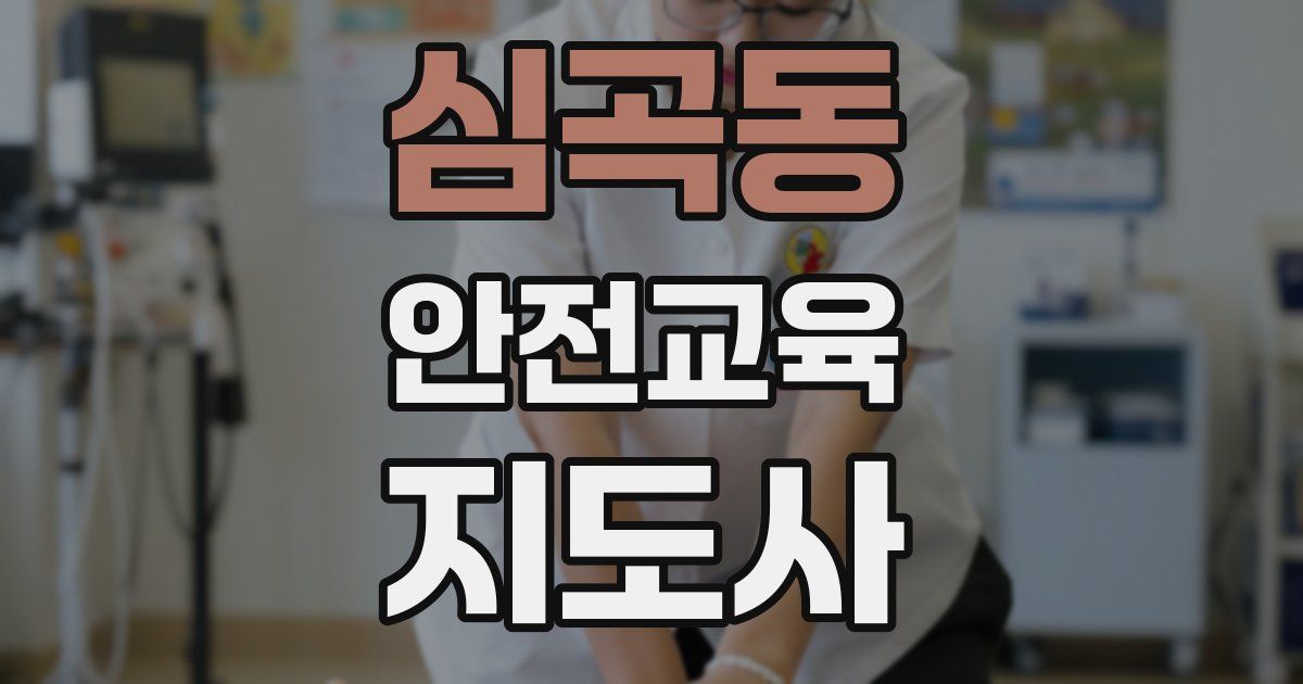 심곡동 안전교육지도사 자격증