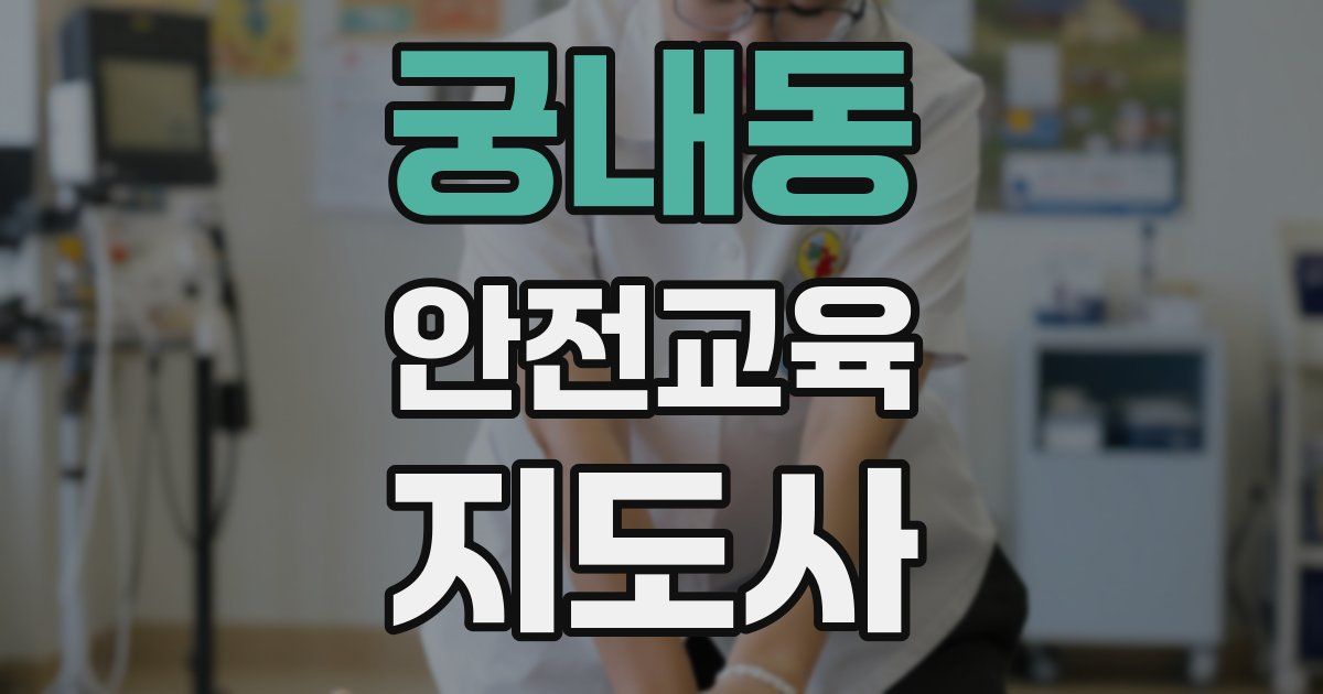 궁내동 안전교육지도사 자격증