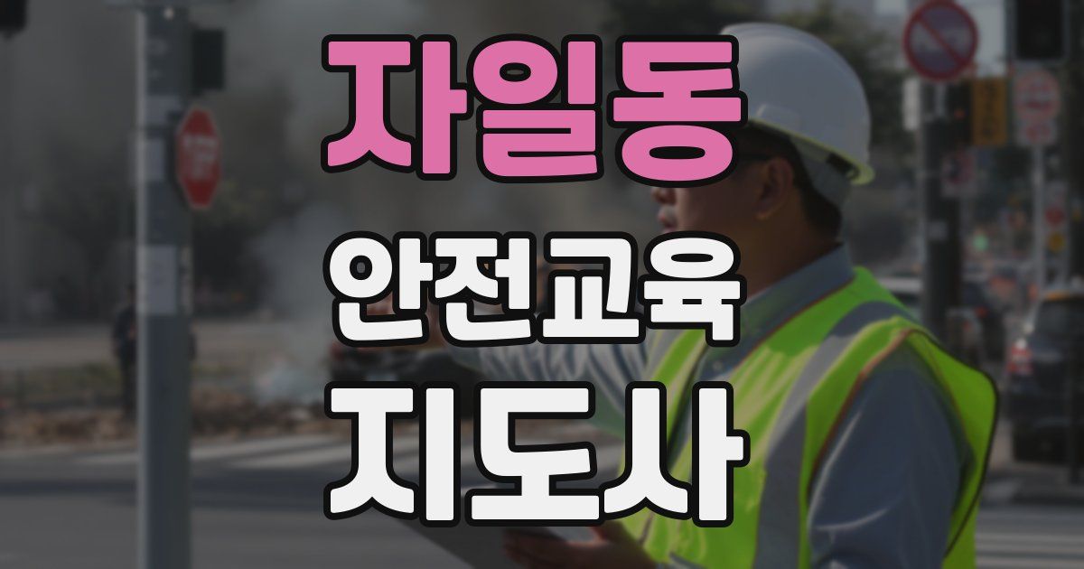 자일동 안전교육지도사 자격증
