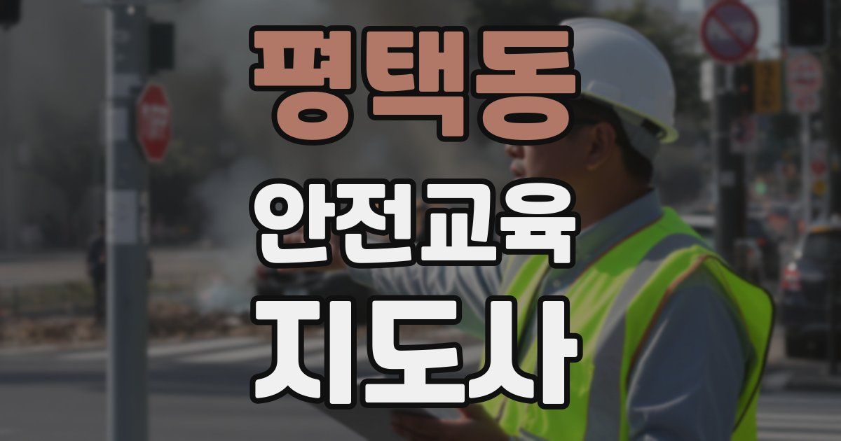 평택동 안전교육지도사 자격증