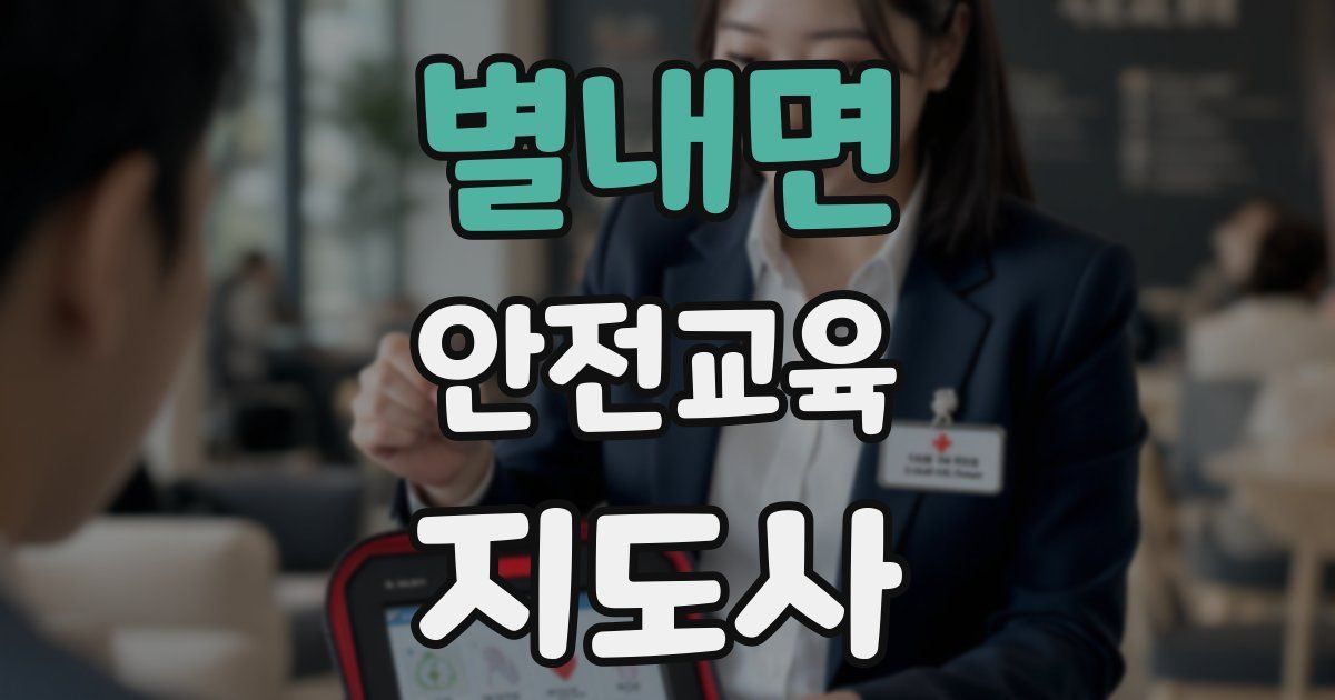 별내면 안전교육지도사 자격증