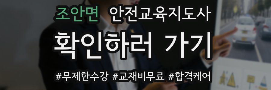 조안면 안전교육지도사 자격증