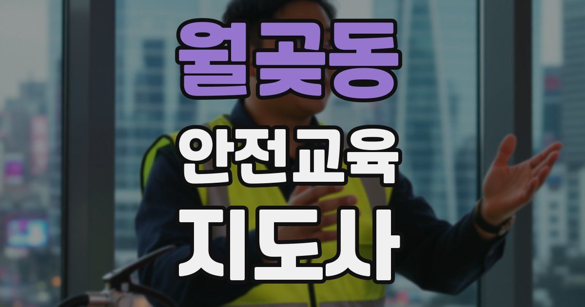 월곶동 안전교육지도사 자격증