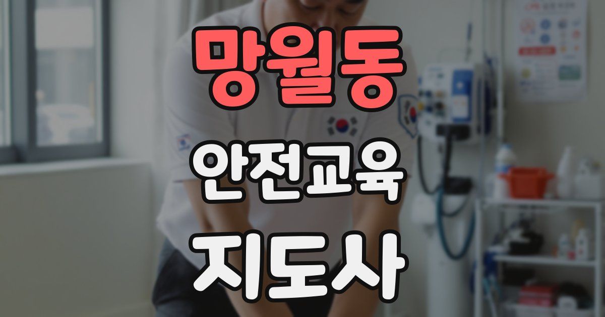 망월동 안전교육지도사 자격증