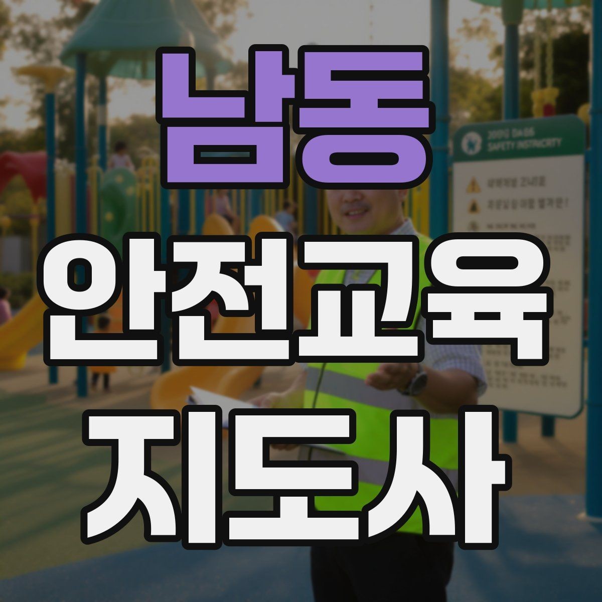 남동 안전교육지도사 자격증 시험 준비 체크리스트
