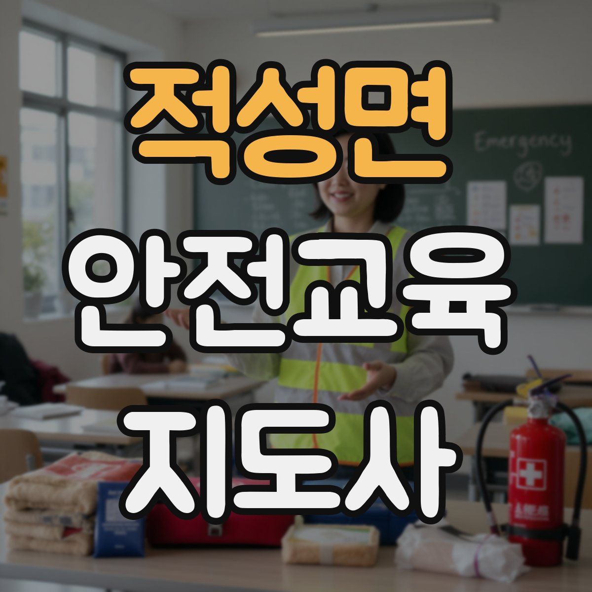 적성면 안전교육지도사 자격증