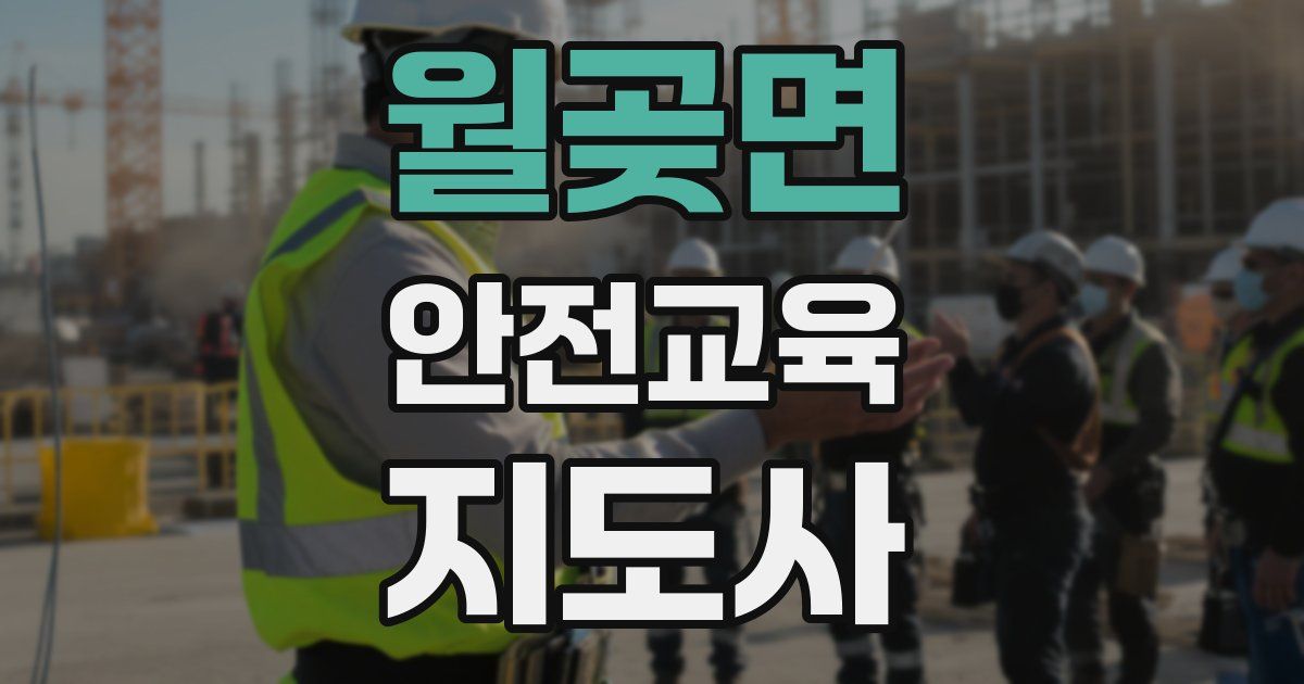 월곶면 안전교육지도사 자격증