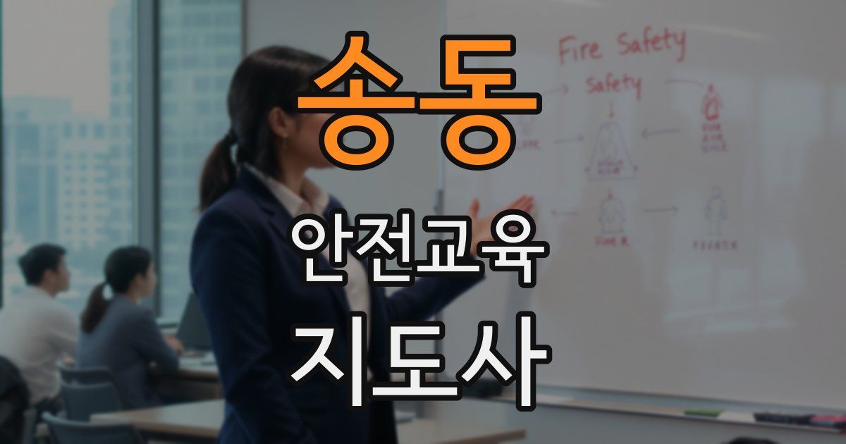 송동 안전교육지도사 자격증