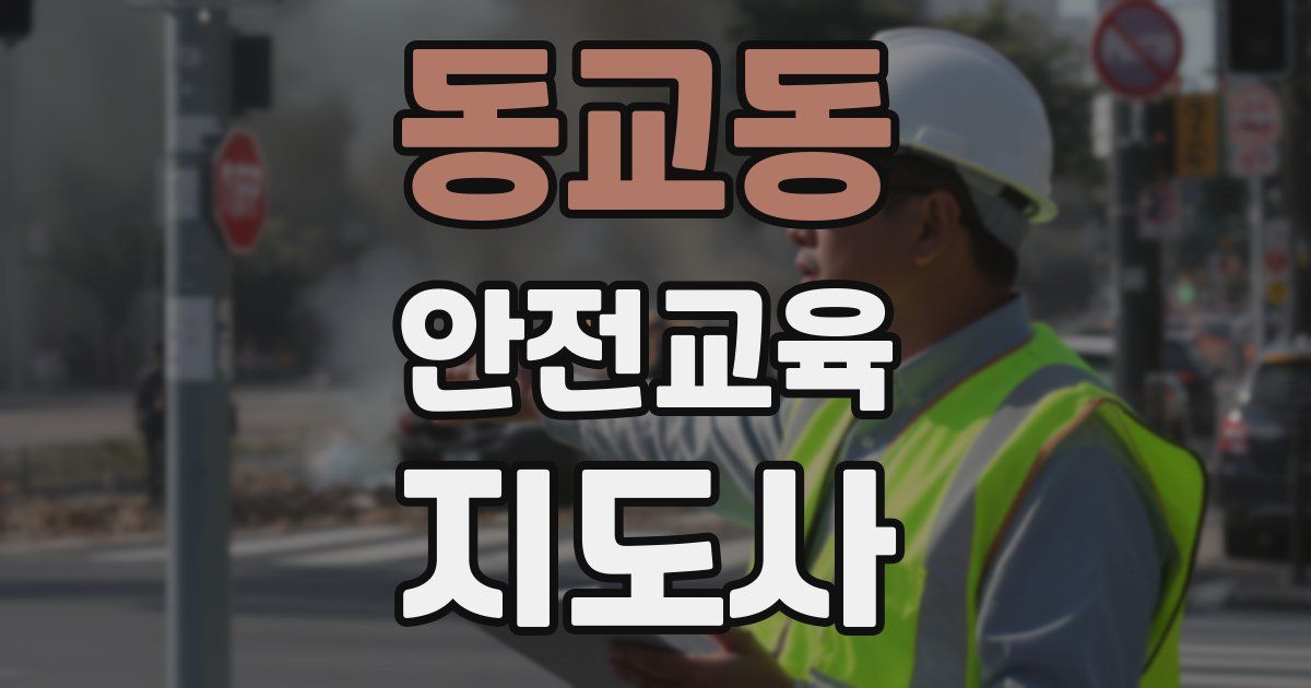 동교동 안전교육지도사 자격증