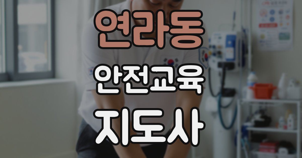 연라동 안전교육지도사 자격증
