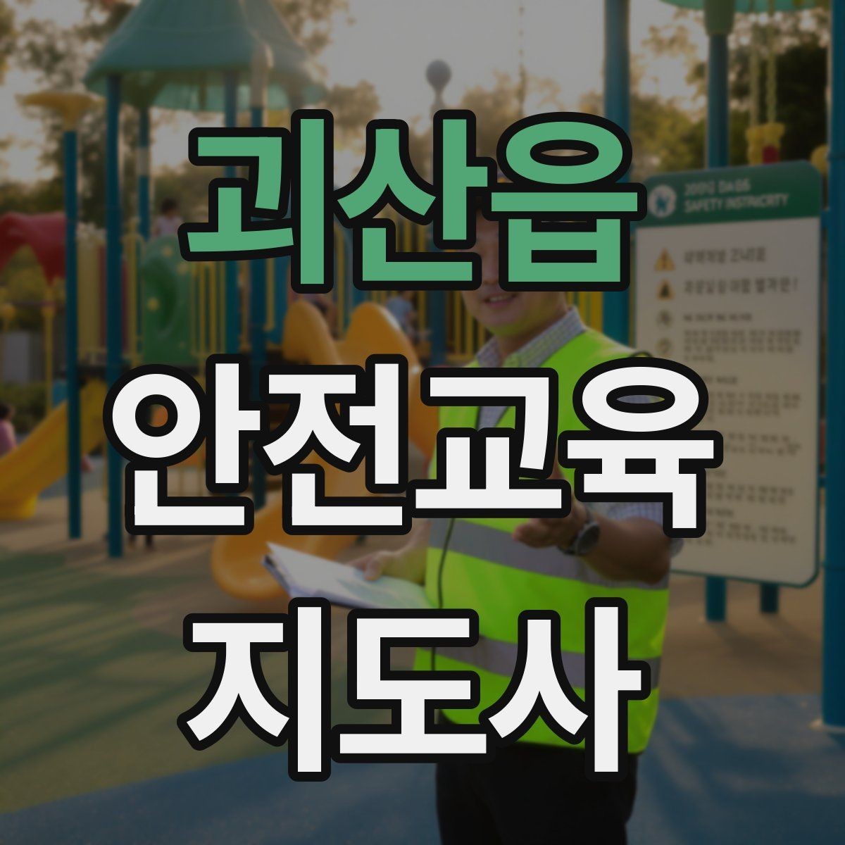 괴산읍 안전교육지도사 자격증 시험 과목 구성 정리