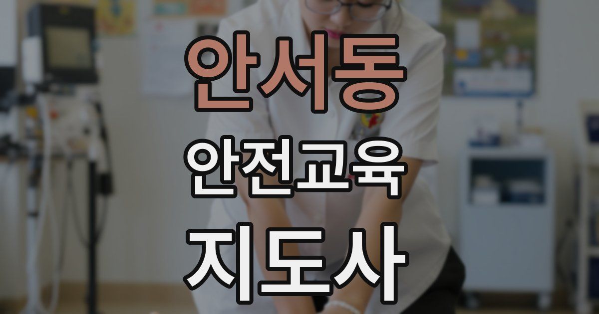 안서동 안전교육지도사 자격증