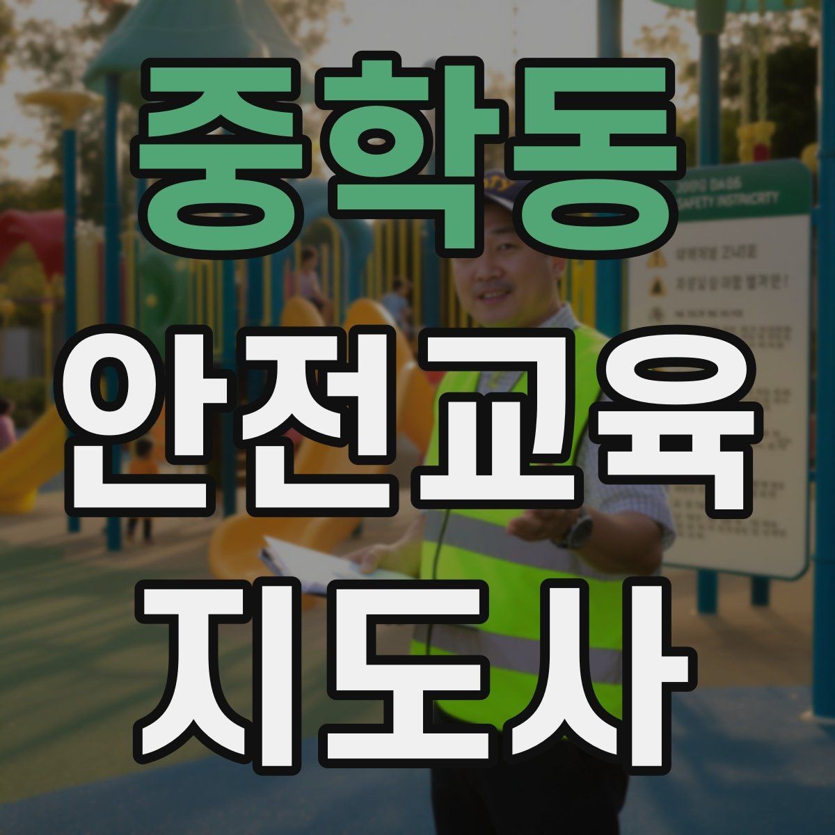 중학동 안전교육지도사 자격증 성인 대상 안전교육 포인트