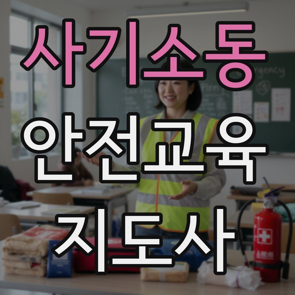 사기소동 안전교육지도사 자격증 취득 후 강의 자료 만들기