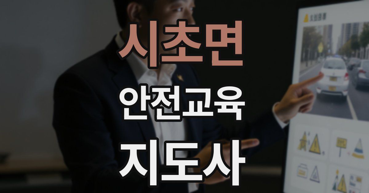 시초면 안전교육지도사 자격증