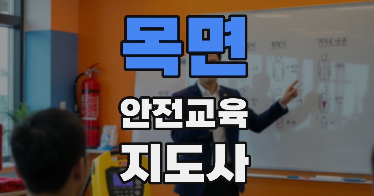 목면 안전교육지도사 자격증